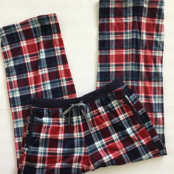 Nautica Women’s 2 Piece Fleece Pajama’s Plaid Size S - Picture 5 of 12